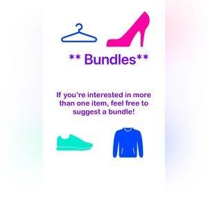 Feel free to suggest a bundle for items you are interested in. Make an offer $$